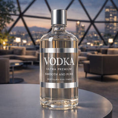 Transparante stickers, met zilveren folie erop.