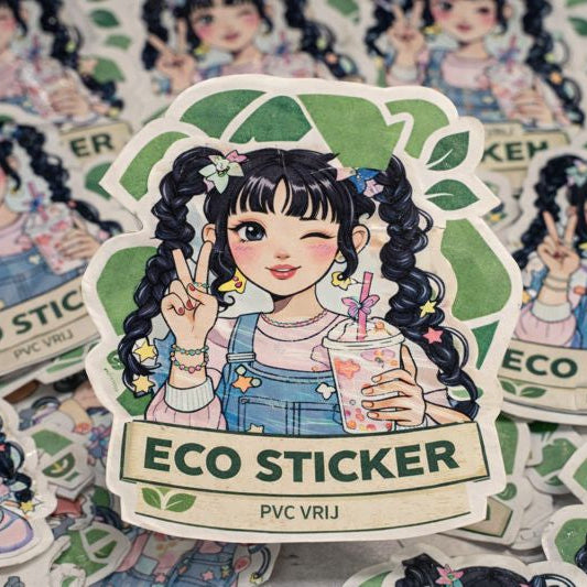 eco stickers pvc vrij