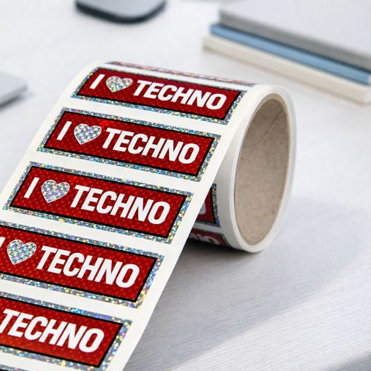 i love techno sticker
