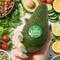 vegan fruit 
stickers