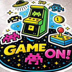 vloers stickers game thema